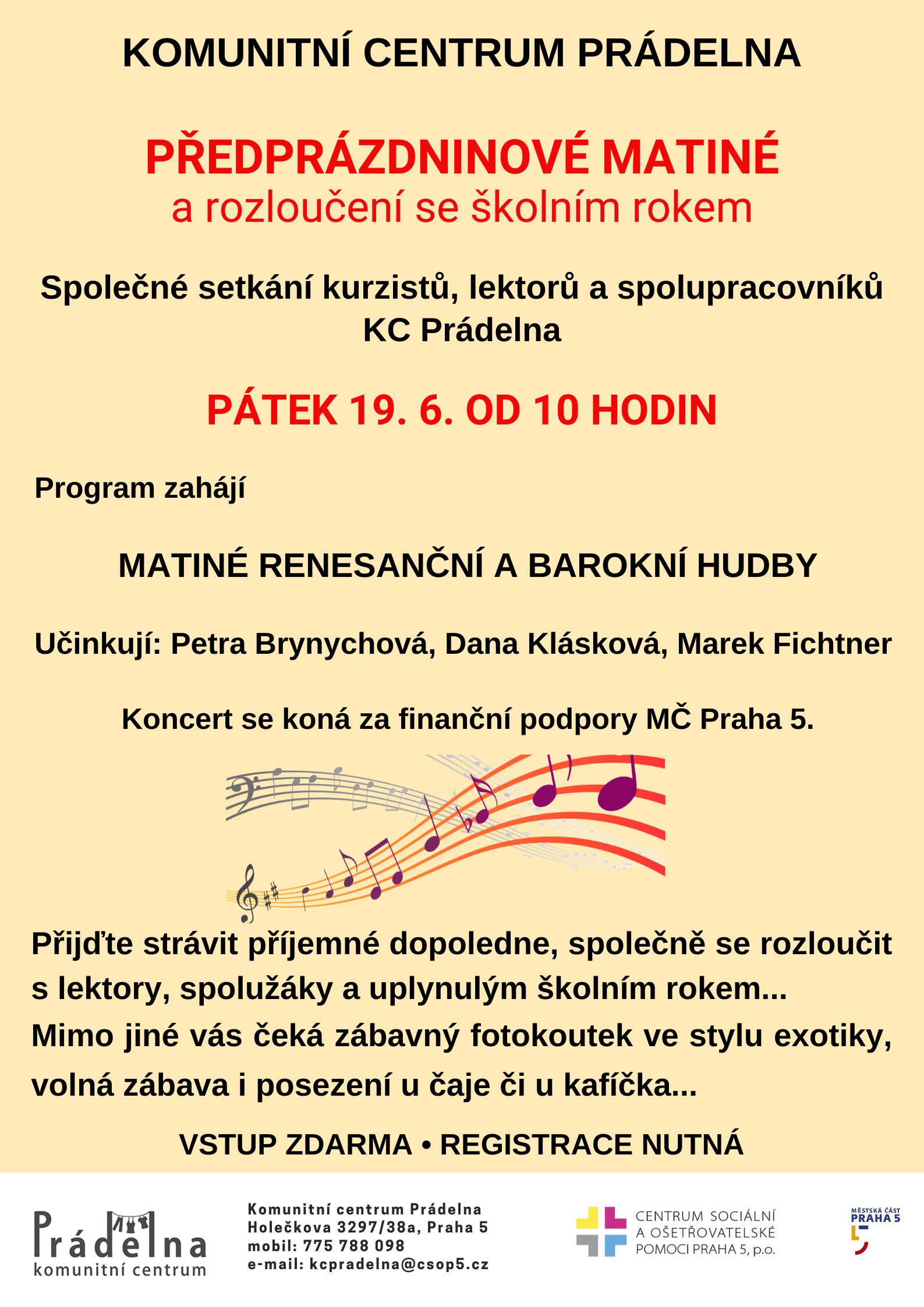 Matiné renesanční a barokní hudby 2026